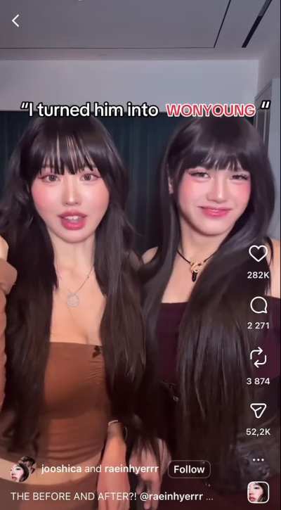 Just a few scrolls apart…Jooshica is obsessed with Wonyoung