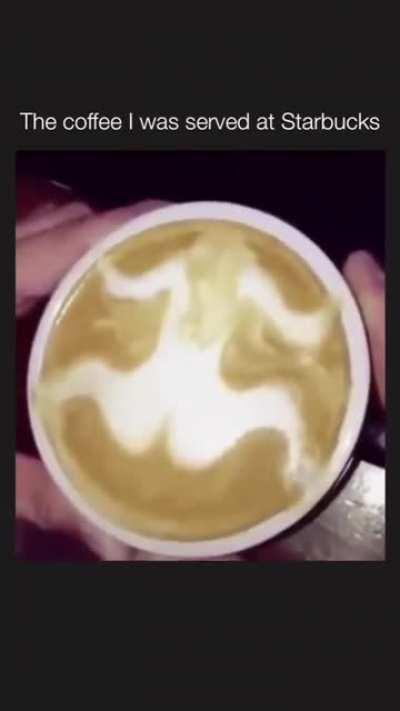 Blursed latté