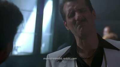 Pamela Adlon, Kimber Sissons, Monique Mannen, and Pamela Adlon Laugh as a Man Gets Scared at a Citizen’s Castration, Then Maddie Corman Punches Men in the Balls in the Adventurse of Ford Fairlane (1990)