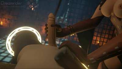 Witch Mercy has some experiments to do on you (Dreamrider3d)