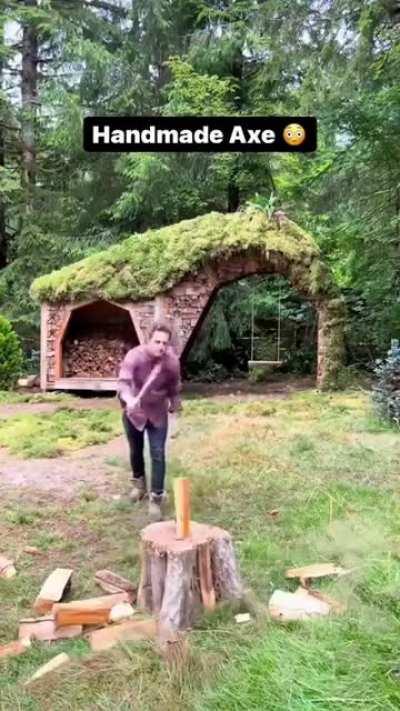 Because the old way of chopping wood was for sissies