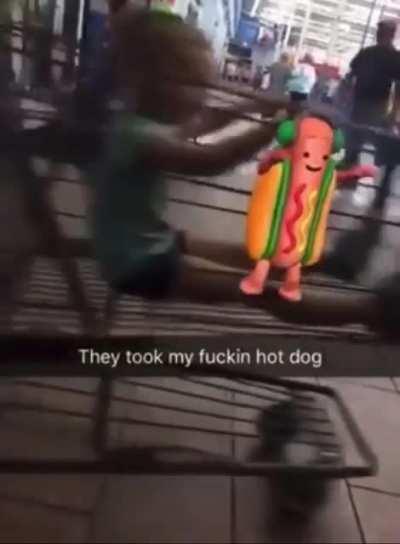 return hot dog 😠😠😠