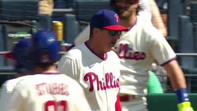 [Highlight] Call-up umpire Alex MacKay rings up Alec Bohm on a pitch out of the zone and ejects him