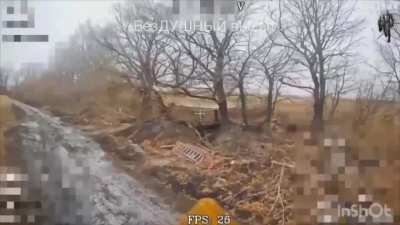 RU POV: Fiber Optic Drones Against Enemy Postitions