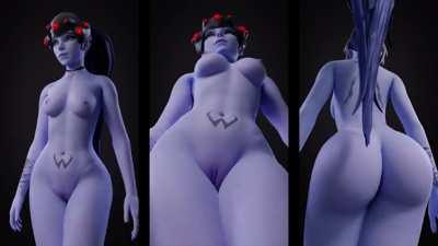 Nude Widowmaker ...just walking