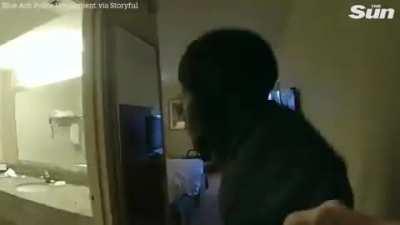 Suspect embarrasses himself trying to jump through reinforced 6th story window