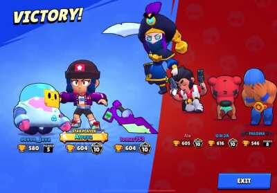 Sprout dodging Bibi's sword