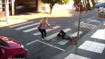 An undercover police woman shots...