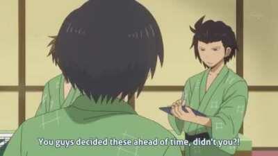 Playing table tennis [Daily lives of high school boys]