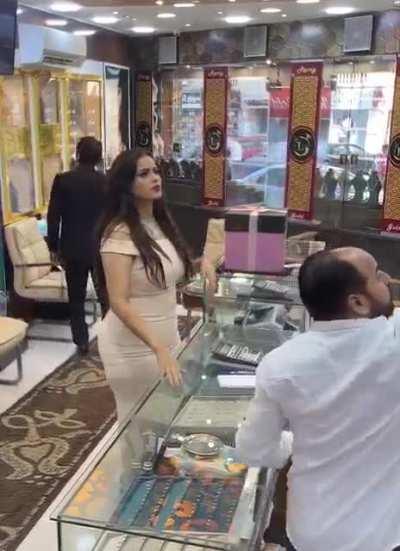 Stealing from a shop