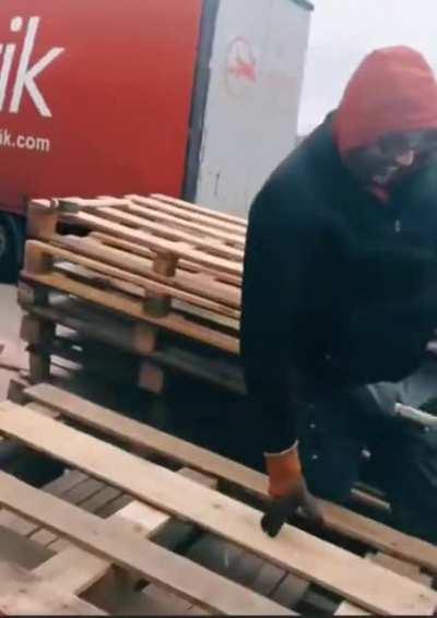 Talented hammer user.