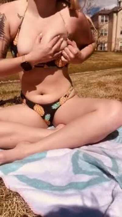 Trip to the park! Can you find the hidden toy? 😉