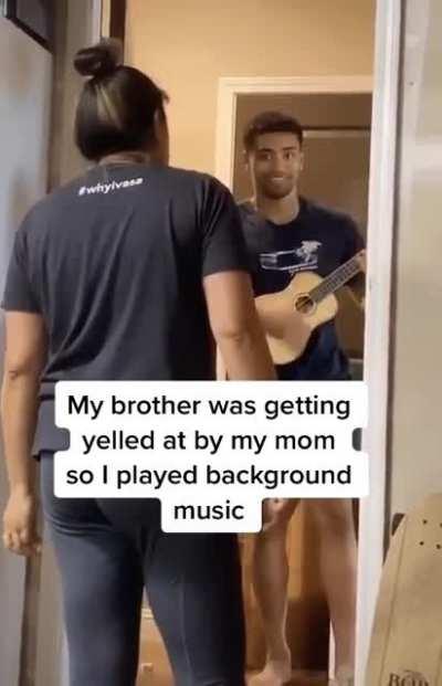 Teenagers past time. Messing with mom.