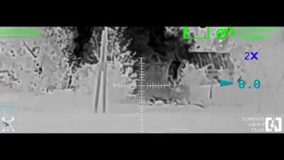 Ukrainian Sniper pair using Ukrainian Archer thermal sights, hit 3 Russian soldiers at night in the Sumy Direction