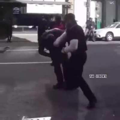 Part of a Mob Fight but check out those Glasses