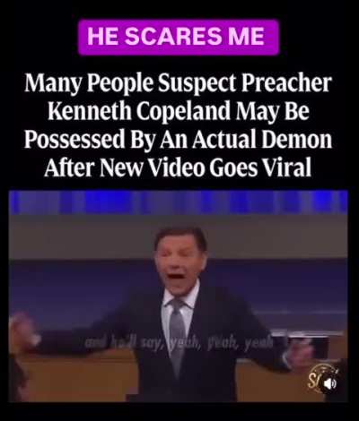 Seriously what is going on with Kenneth Copeland? Is it drugs?