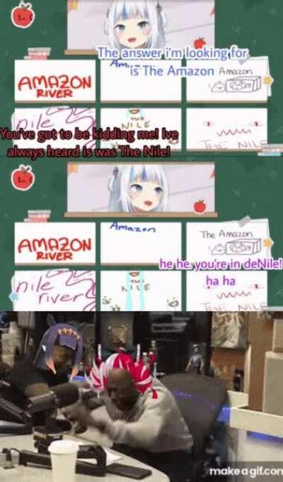 Ina the fastest punner in the west and Ollie lmao-ing