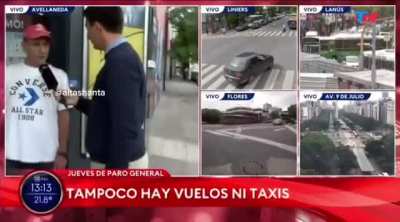 El tipo no consigue laburo hace más de 10 años, culpa del actual gobierno, no hay remate.