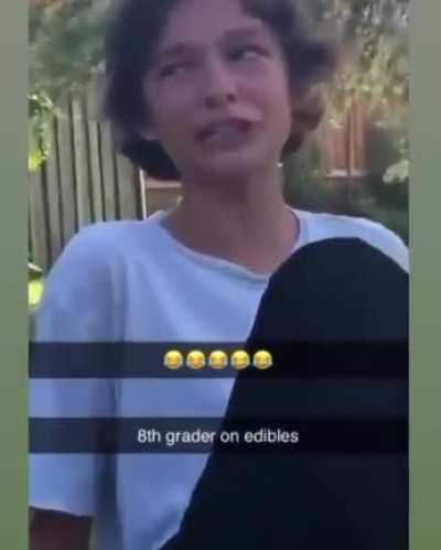 8th grader on edibles