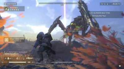 My Eagle pilot casually putting the 500kg bomb where it will spread the most Democracy ...