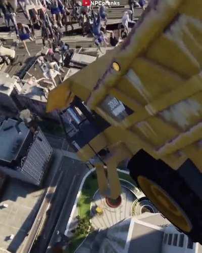 [GTAV] Dropping 100 NPCs from the Maze Bank roof