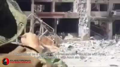 Powerful video - After a long battle against ISIS, this Shia soldier sees the remaining Daesh and lectures them, asks them why they murder innocent Shias, why they benefit the Gulf and United States. In the end he persuades the remaining to surrender thei