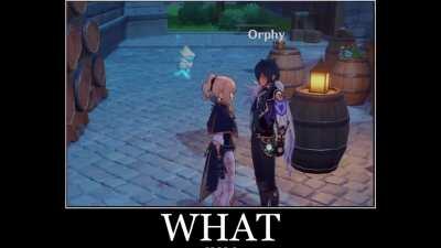 Look who was stealing from Diluc's tavern. I'm not even suprised