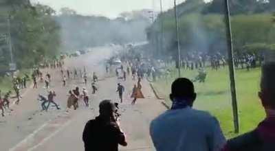This is why: Armed civilians defending their territory from rioters in South Africa after former president Jacob Zuma was imprisoned for corruption