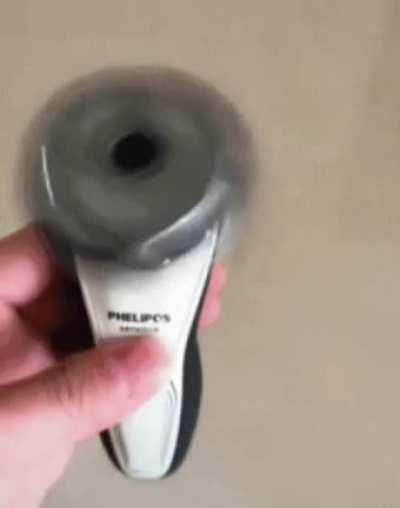 Interesting way to shave