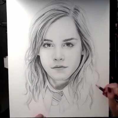 Hermione Drawing Timelapse
