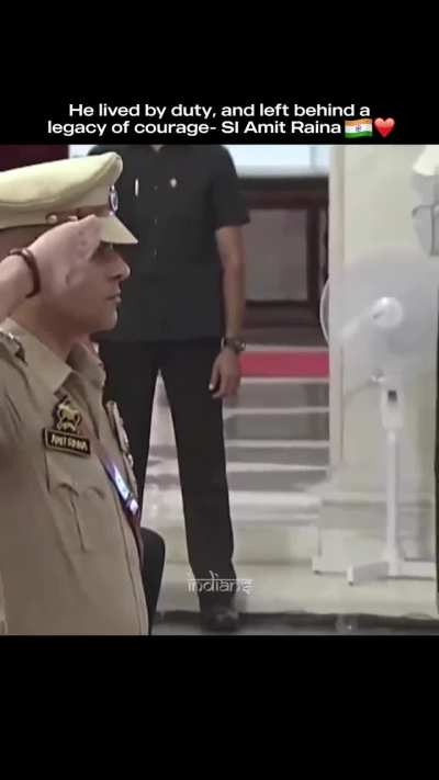 He lived by duty, and left behind a legacy of courage - SI Amit Raina 🫡🇮🇳