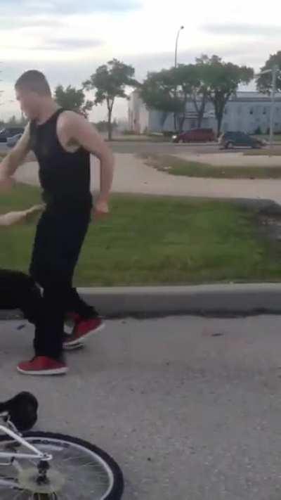 He's going to be feeling that spinning backfist for a while