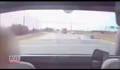 Shooting through your windshield while driving
