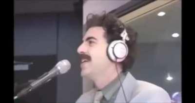Borat stops by the Opie & Anthony show in 2006.