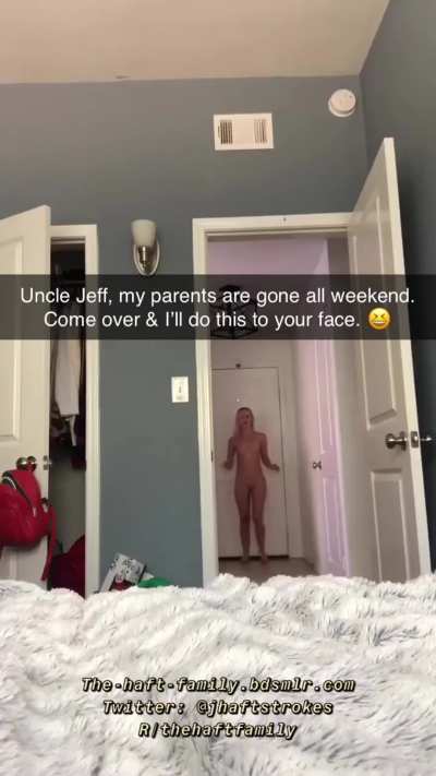 My niece has the house to herself, should I go?