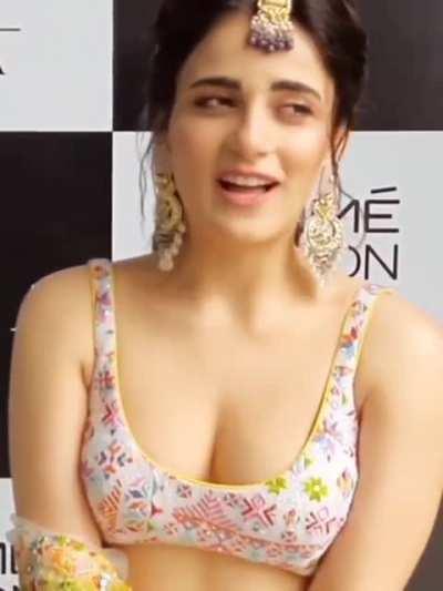 Radhika Madan trying to tease with the small tits she got