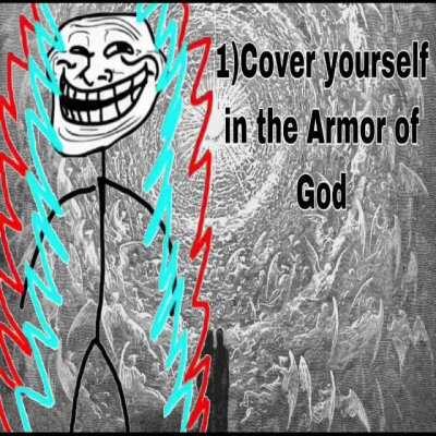 “Cover yourself with hopes and dreams” but make it Catholic 😎