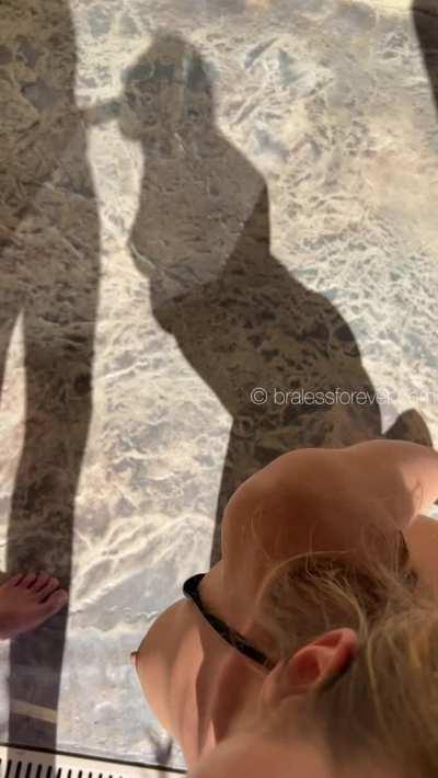 The shadow was just too funny not to film it