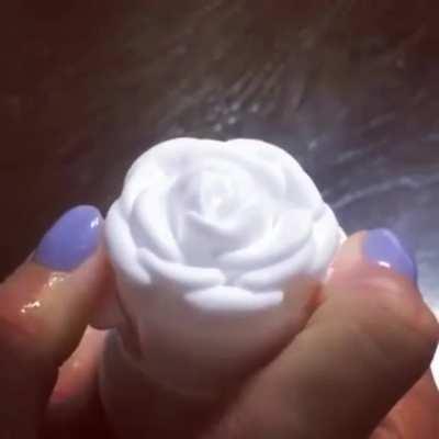 Japanese rose shaped face wash dispenser