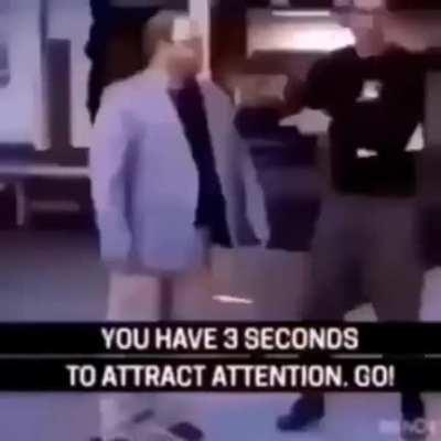 He must have probably waited his whole life for this moment.