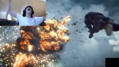 Sore throat at least?