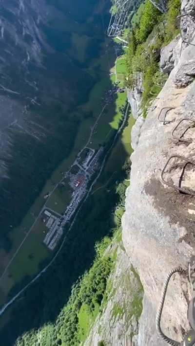 Makes you wonder how they even installed these steps and railings