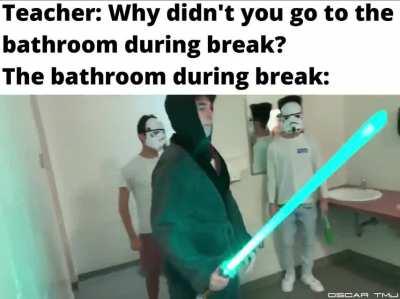 Me to teacher: Just let me go!!!