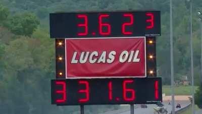 Brittany Force makes the FASTEST PASS in TF NHRA history, going a quarter mile in just 3.6 seconds, this car has an estimated 13-14,000hp