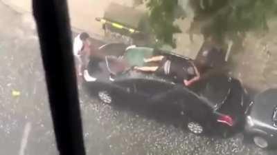 to protect their car from hail