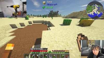 Michael Reeves/AnneMunition déjà vu in offlineTV MC server