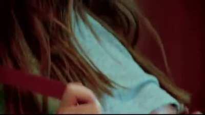 Lucy Getting Help Showing Off Her Boobs