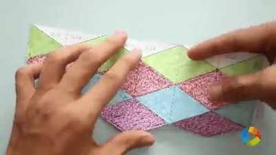 How To Make a 'Flextangle' - DIY Paper Toy