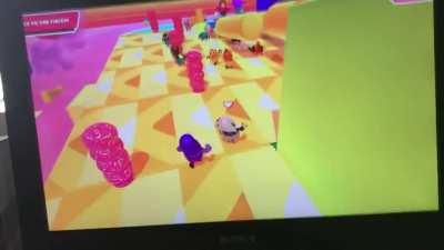 I somehow manage to avoid death by landing on this ledge and then go on to qualify