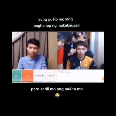 Yung naghahanap ka ng makakausap pero sarili mo nahanap mo